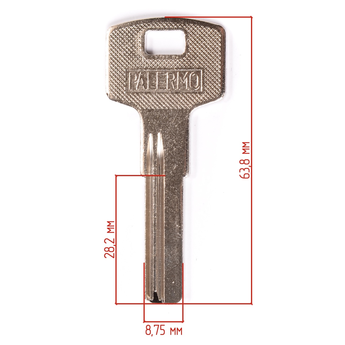 Ключ вертикальный 253/1- Palermo под бронь (27mm) 